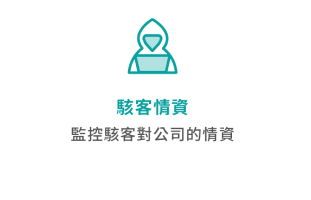 SecurityScorecard 評估面向圖示：駭客情資 (監控駭客對於公司的情資)。